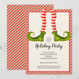 Jolly Jul Elf Ben Helgdag-inbjudningar