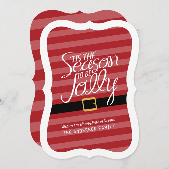 Jolly jul Jultomten Kostym - ej fotot Julkort (Fram/baksida)