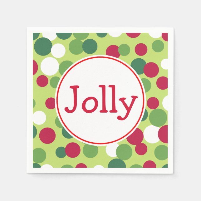 Jolly jul Napkins Pappersservett (Framsidan)