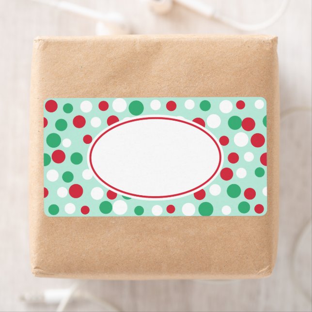 Jolly juldots-etiketter fraktsedel (Insitu)