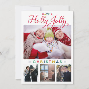 Jolly julkort för järnek