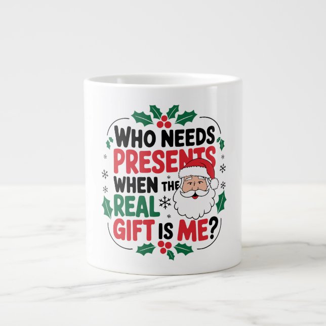 Jolly Jultomten ger Festive Cheer till alla Jumbo Mugg (Framsidan)