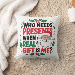Jolly Jultomten ger Festive Cheer till alla Kudde