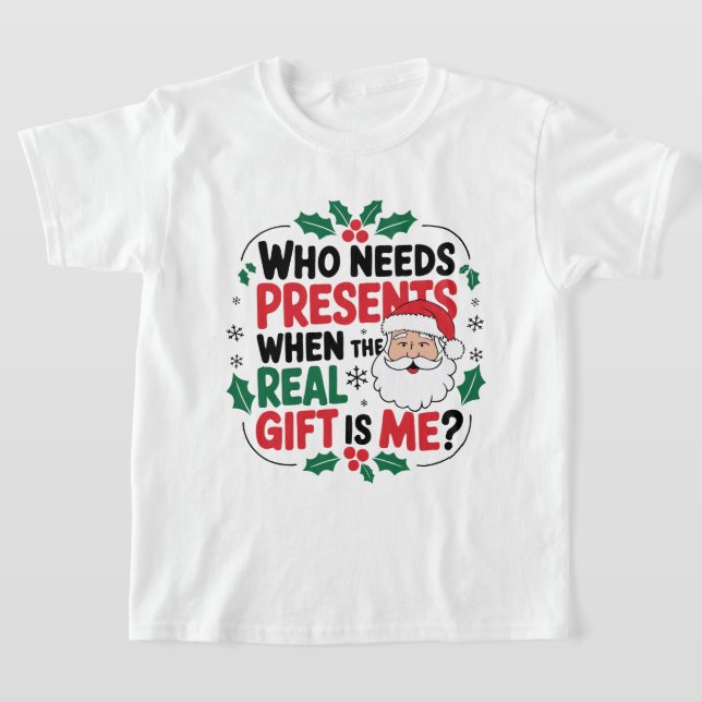 Jolly Jultomten ger Festive Cheer till alla T Shirt (Laydown)