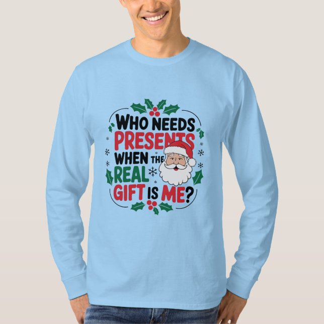 Jolly Jultomten ger Festive Cheer till alla T Shirt (Framsida)