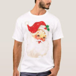 Jolly Jultomten Hat-Vintagen T Shirt<br><div class="desc">Jolly Jultomten,  gamle St. Nick. Röd hatt med holly.  Perfekt för jultid Helgdag party.</div>