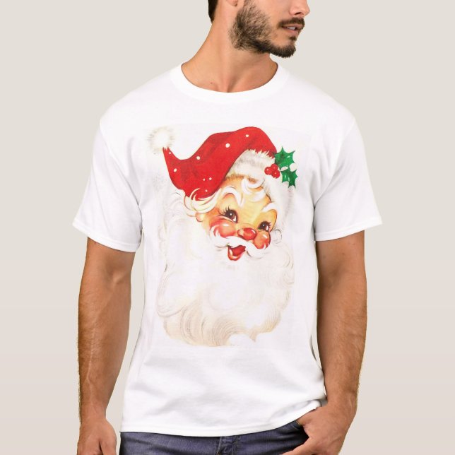 Jolly Jultomten Hat-Vintagen T Shirt (Framsida)