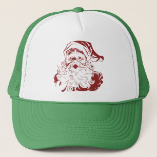 Jolly Jultomten i Red Roligt Retro God jul Truckerkeps