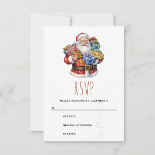 Jolly Jultomten i traditionell Red Kostym OSA Kort