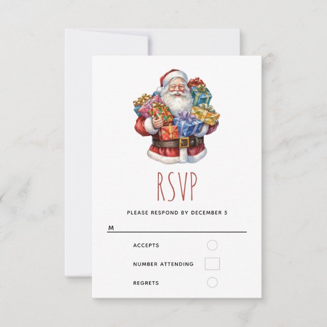 Jolly Jultomten i traditionell Red Kostym OSA Kort (Framsida)