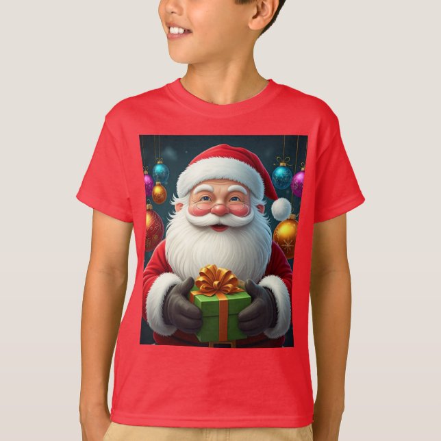 Jolly Jultomten jul T-Shirt - Festive Holi (Framsida)