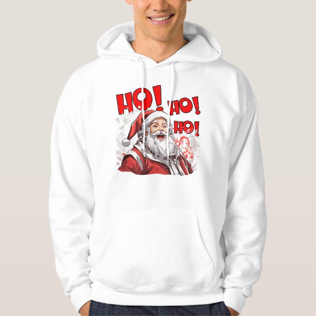 Jolly Jultomten jul till honom Hoodie (Framsida)