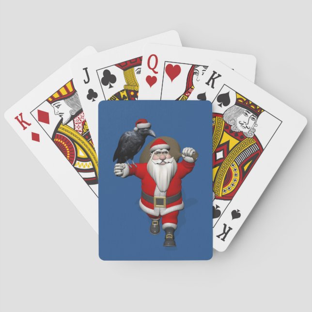 Jolly Jultomten Kärlek Black Ravens Spel Kort (Baksidan)