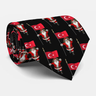 Jolly Jultomten med Flagga Turkiet Slips