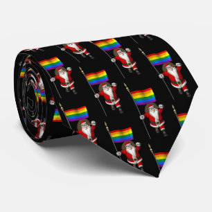 Jolly Jultomten med Rainbow Flagga Slips