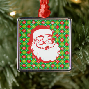 Jolly Jultomten på Red and Grönt Play Julgransprydnad Metall