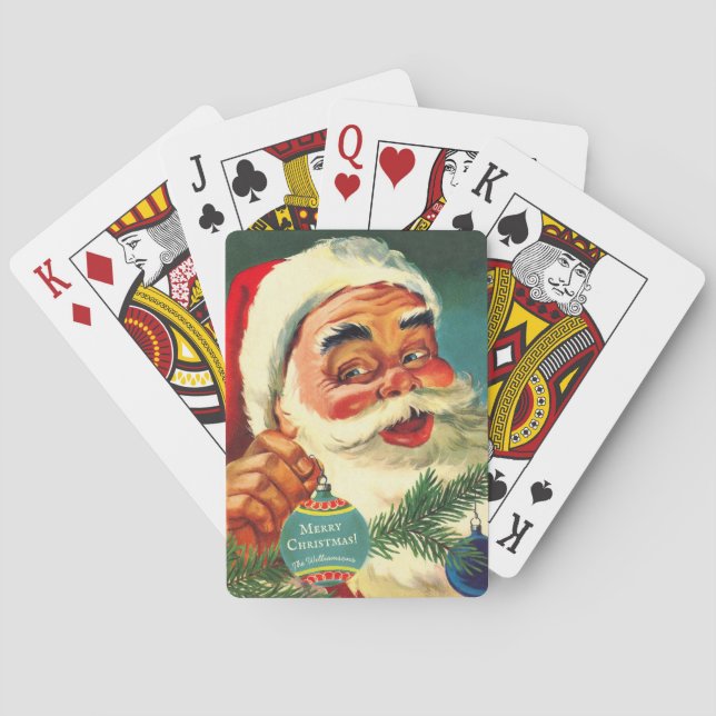 Jolly Jultomten Personlig Casinokort (Baksidan)