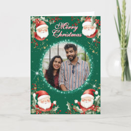 Jolly Jultomten Photo Helgkort