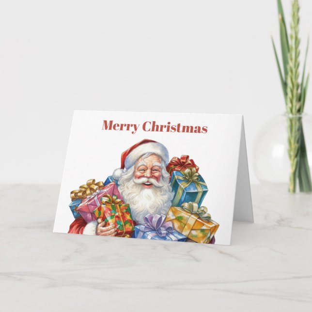Jolly Jultomten Traditionell jul Kort (Framsida)