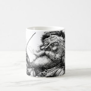 Jolly jultomten vid den Thomas Nast muggen no.1 Kaffemugg
