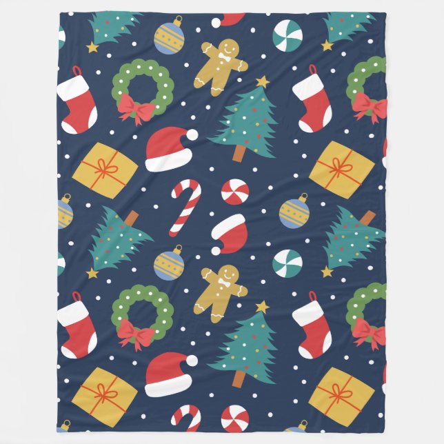 Jolly Jumble Helgdag Fleece Blanket (Framsidan)
