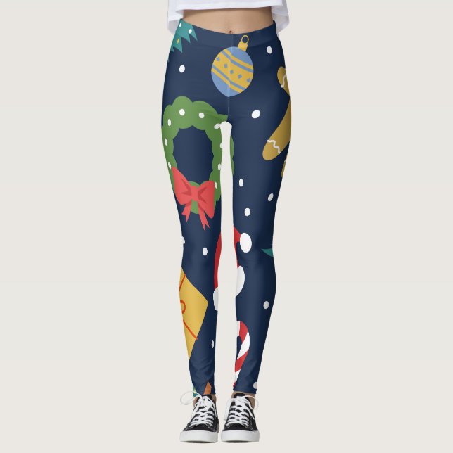 Jolly Jumble Helgdag Leggings (Framsida)