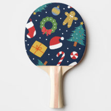 Jolly Jumble Helgdag Ping Pong Paddle