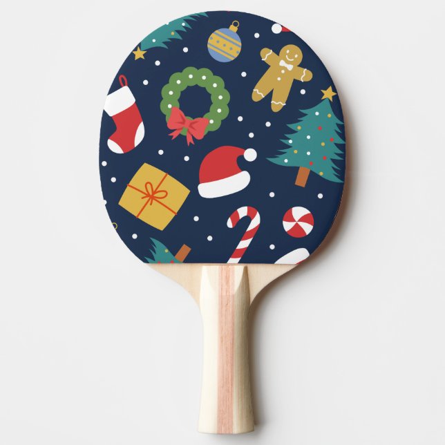 Jolly Jumble Helgdag Ping Pong Paddle Pingisracket (Framsidan)