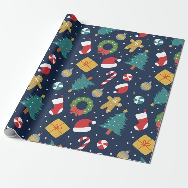 Jolly Jumble Wrapping Papper Presentpapper (Utrullad)
