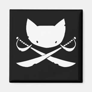 Jolly kattungepiratmagnet magnet