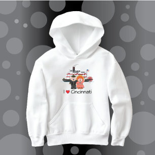 Jolly Kins I Kärlek Cincinnati Hoodie T Shirt