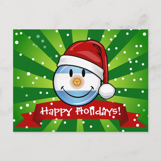 Jolly le Argentina flaggahelgdag Helg Vykort (Framsida)