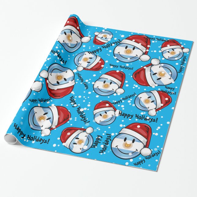 Jolly le Argentina flaggahelgdag Presentpapper (Utrullad)