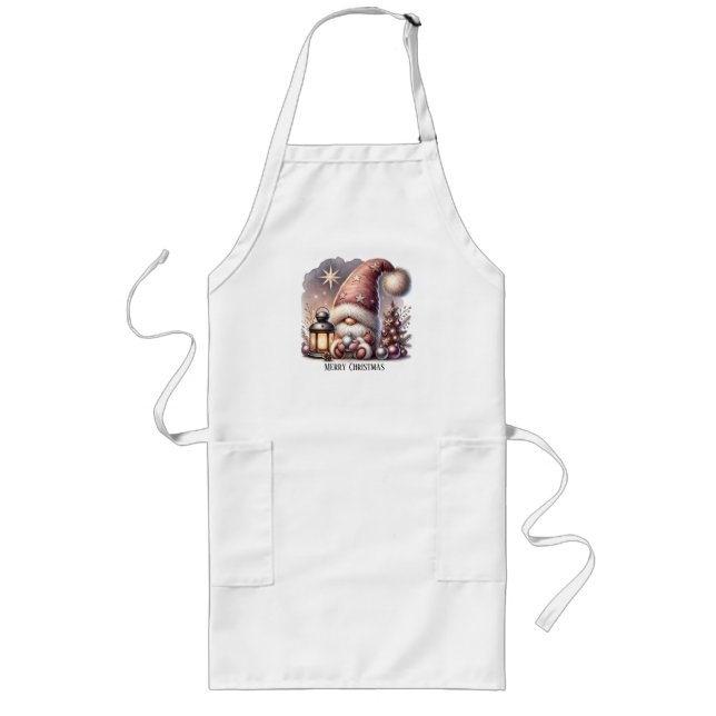 Jolly Little Gnome Long Apron Långt Förkläde (Framsidan)