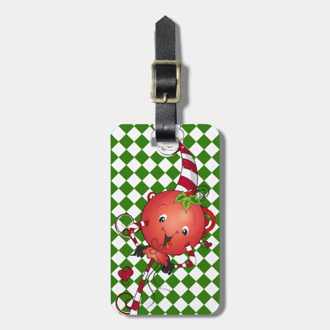 Jolly Lolly Lollipop Art Bagagebricka (Vertikal Framsida)