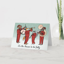 Jolly Marching Band-julkort Helgkort