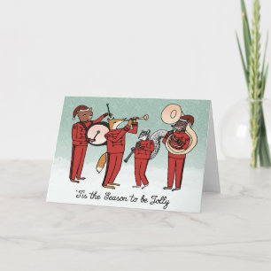 Jolly Marching Band-julkort Helgkort