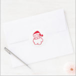 Jolly Merry Jultomten jul Helgdag Sticker Runt Klistermärke<br><div class="desc">Anpassningsbar,  personlig,  festive red and white,  jolly merry Jultomten,  Classic round-klistermärken lakan. En perfekt med roligt för presentemballering och för alla dina julklappar den här julhelgen.</div>