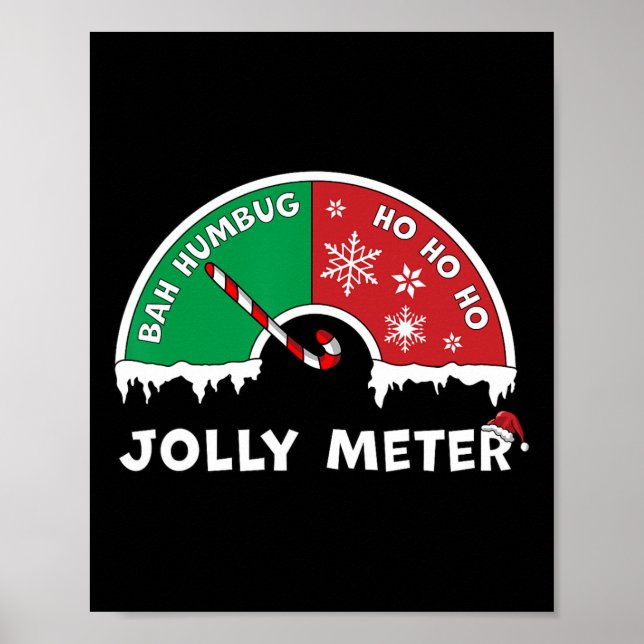 Jolly Meter Bah Humbug till Ho Ho Ho Anti-jul Poster (Framsidan)
