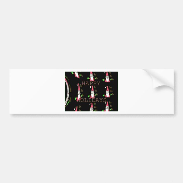 Jolly Mouse Santa: A Roligt Helgdag Illustration. Bildekal (Framsidan)