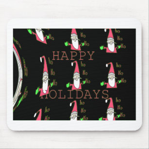 Jolly Mouse Santa: A Roligt Helgdag Illustration. Musmatta