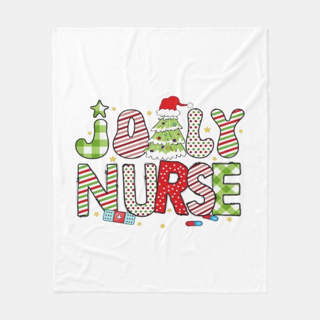 Jolly Nurse, Halloween Classic T-Shirt Fleecefilt (Framsidan)