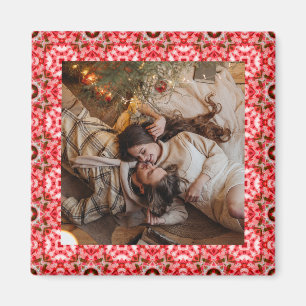 Jolly och Festive jul Photo Bild Ram Magnet
