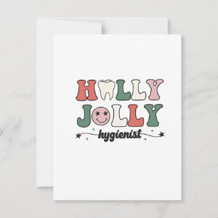 Jolly och Hygienistiska tandläkare jultomten Anteckningskort