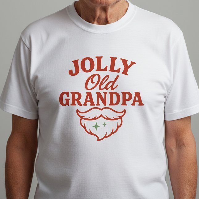 Jolly Old Grandpa | Funny Holiday Grandpa Tee (Skapare uppladdad)