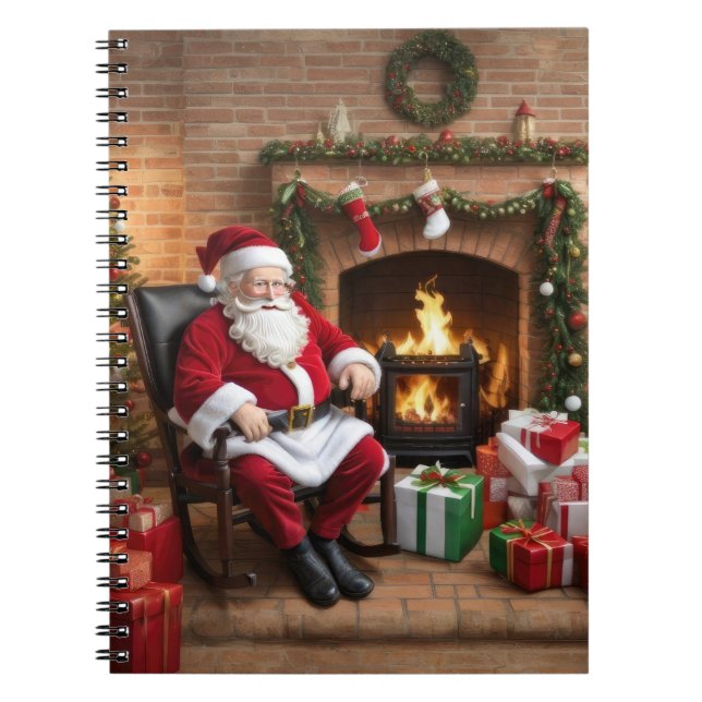 Jolly Old Jultomten Anteckningsbok (Framsidan)