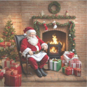 Jolly Old Jultomten Klistermärken