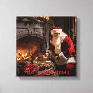 Jolly Old Saint Nick Canvastryck