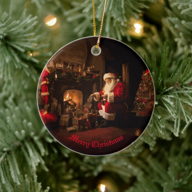 Jolly Old Saint Nick Julgransprydnad Keramik (Träd)