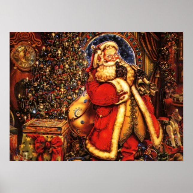 Jolly Old Saint Nick Print Poster (Framsidan)